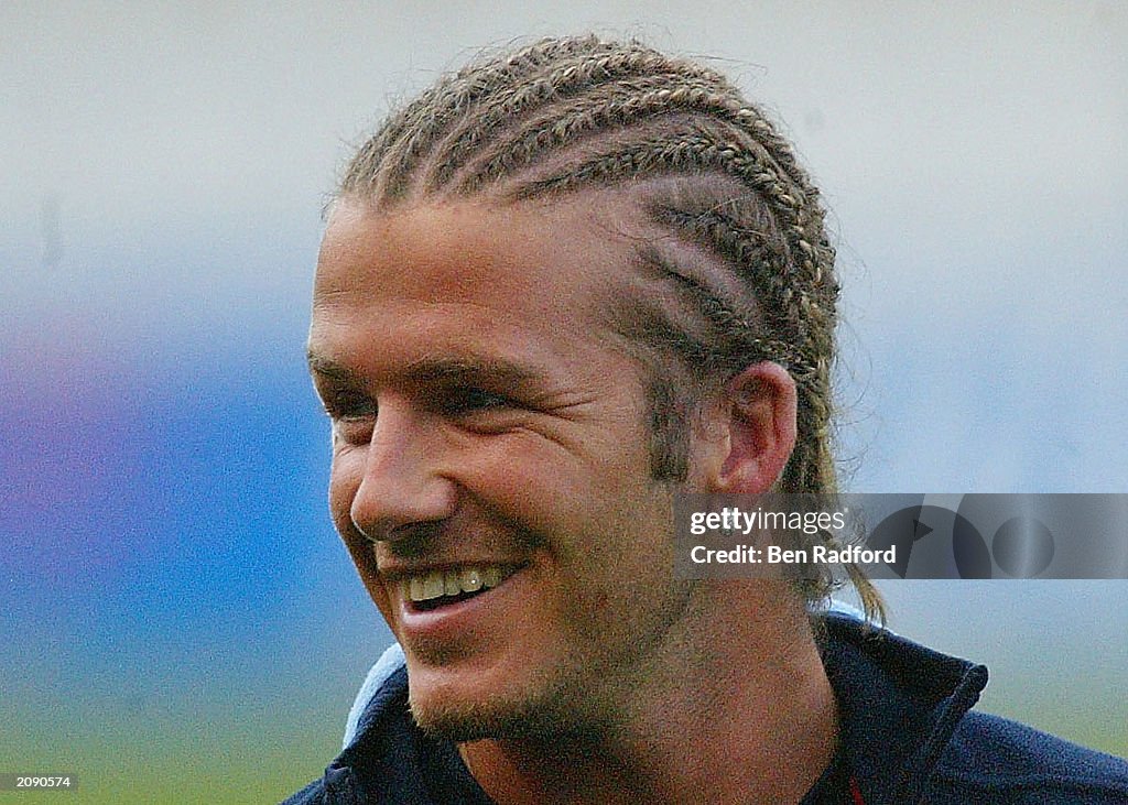 (FILE PHOTO) David Beckham of England looks on