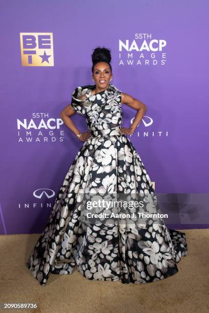 June Ambrose attends the 55th NAACP Image Awards at Shrine Auditorium and Expo Hall on March 16, 2024 in Los Angeles, California.