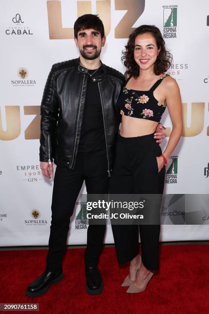 Angel Trinidad and Cristina Rodlo attend the official LUZ Films launch party at Telescope on March 16, 2024 in Los Angeles, California.