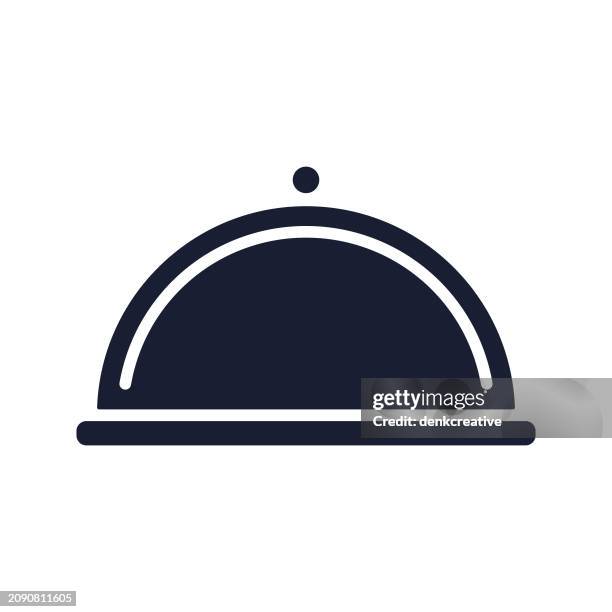 solid vector icon for service bell - motel stock illustrations