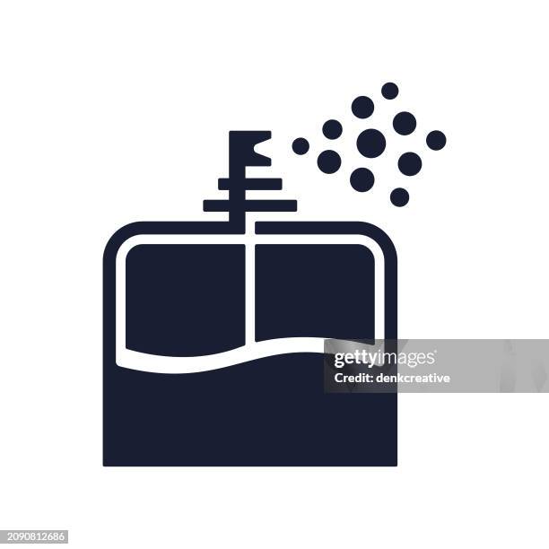 stockillustraties, clipart, cartoons en iconen met solid vector icon for perfume - app store logo