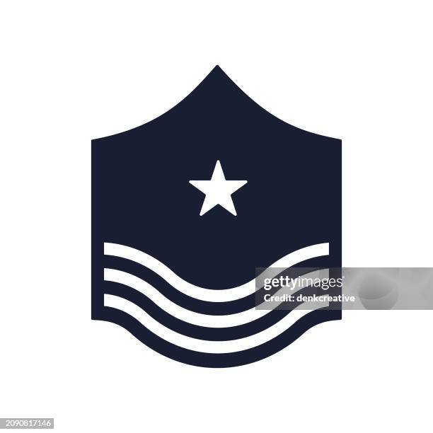 ilustrações de stock, clip art, desenhos animados e ícones de solid vector icon for military - marines logo