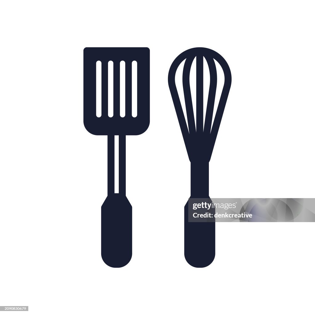 Solides Vektorsymbol für Küchenutensil