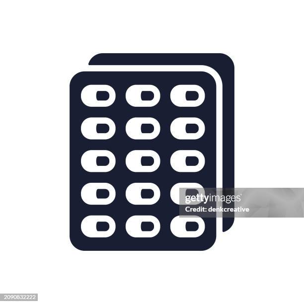 solid vector icon for pills - supplements hand stock illustrations