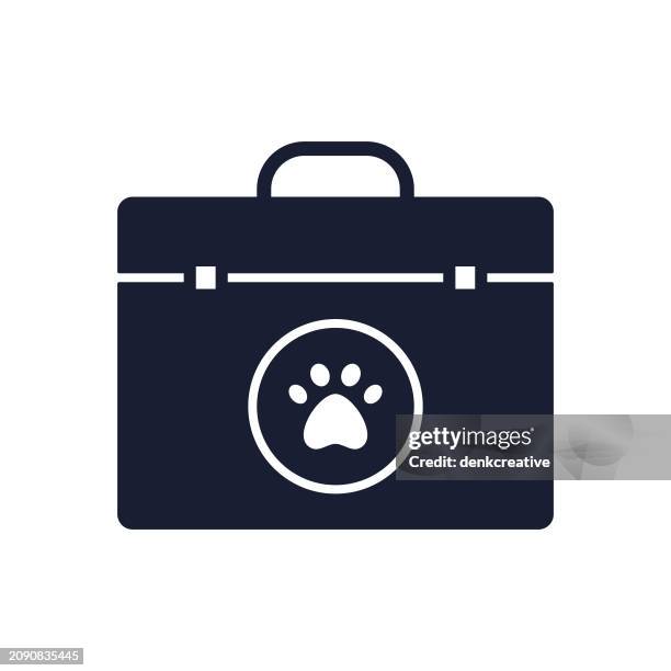 stockillustraties, clipart, cartoons en iconen met solid vector icon for veterinarian - app store logo