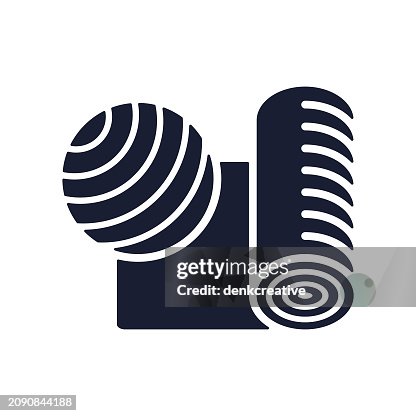 Solid Vector Icon for Pilates Ball Solid Vector Icon for Pilates Ball