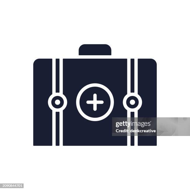 solid vector icon for health pack - pharmaceutical packaging stock illustrations
