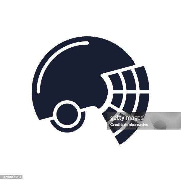 solid vector icon for american football - train side view stock illustrations