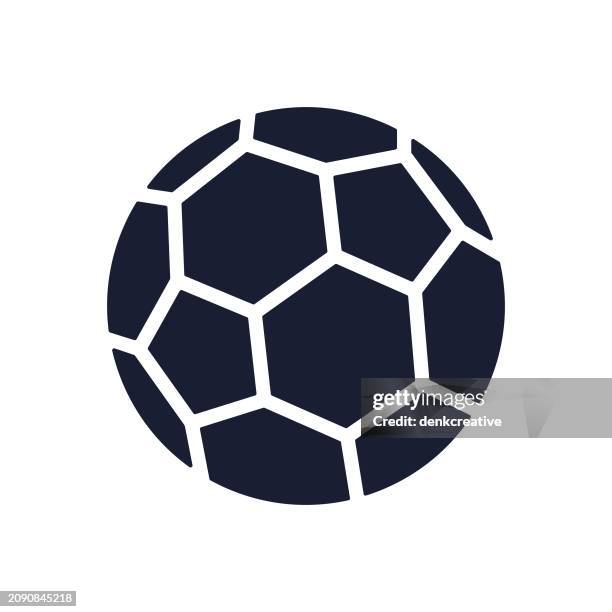 stockillustraties, clipart, cartoons en iconen met solid vector icon for football - voetbal teamsport