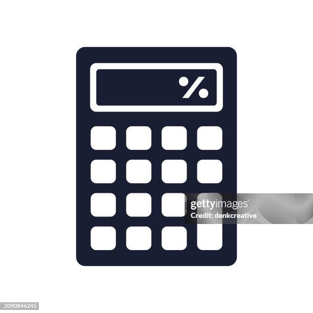 solid vector icon for calculation - math problem stock illustrations
