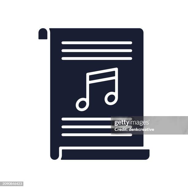 solid vector icon for music file - gif stock illustrations