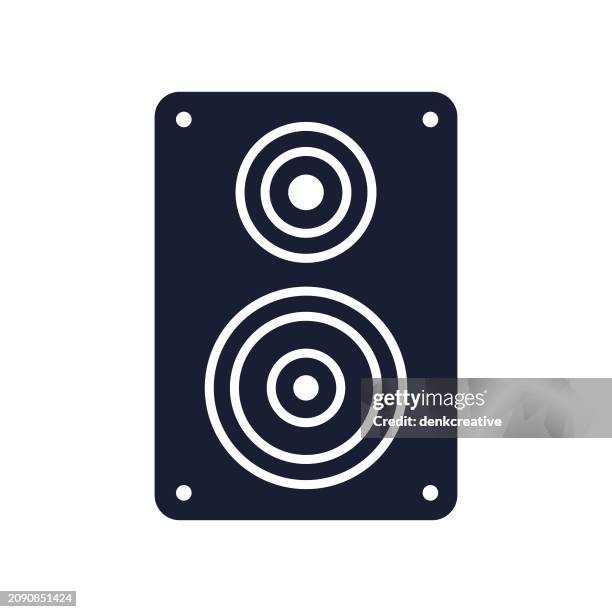 solid vector icon for speaker - syncronized dance stock illustrations