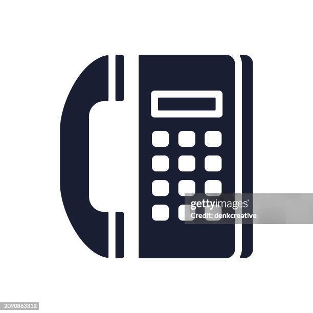 solid vector icon for telephone - iphone frame stock illustrations