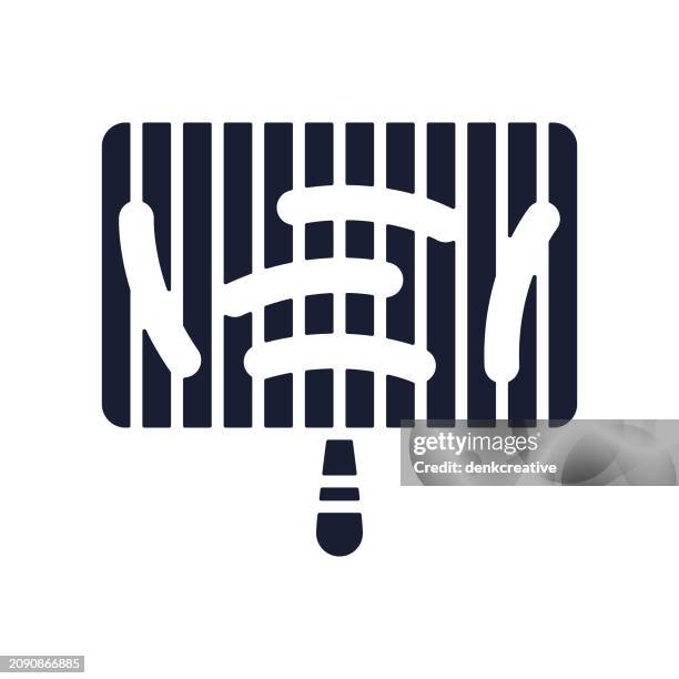 solid vector icon for sausage grill - bratwurst vector stock illustrations