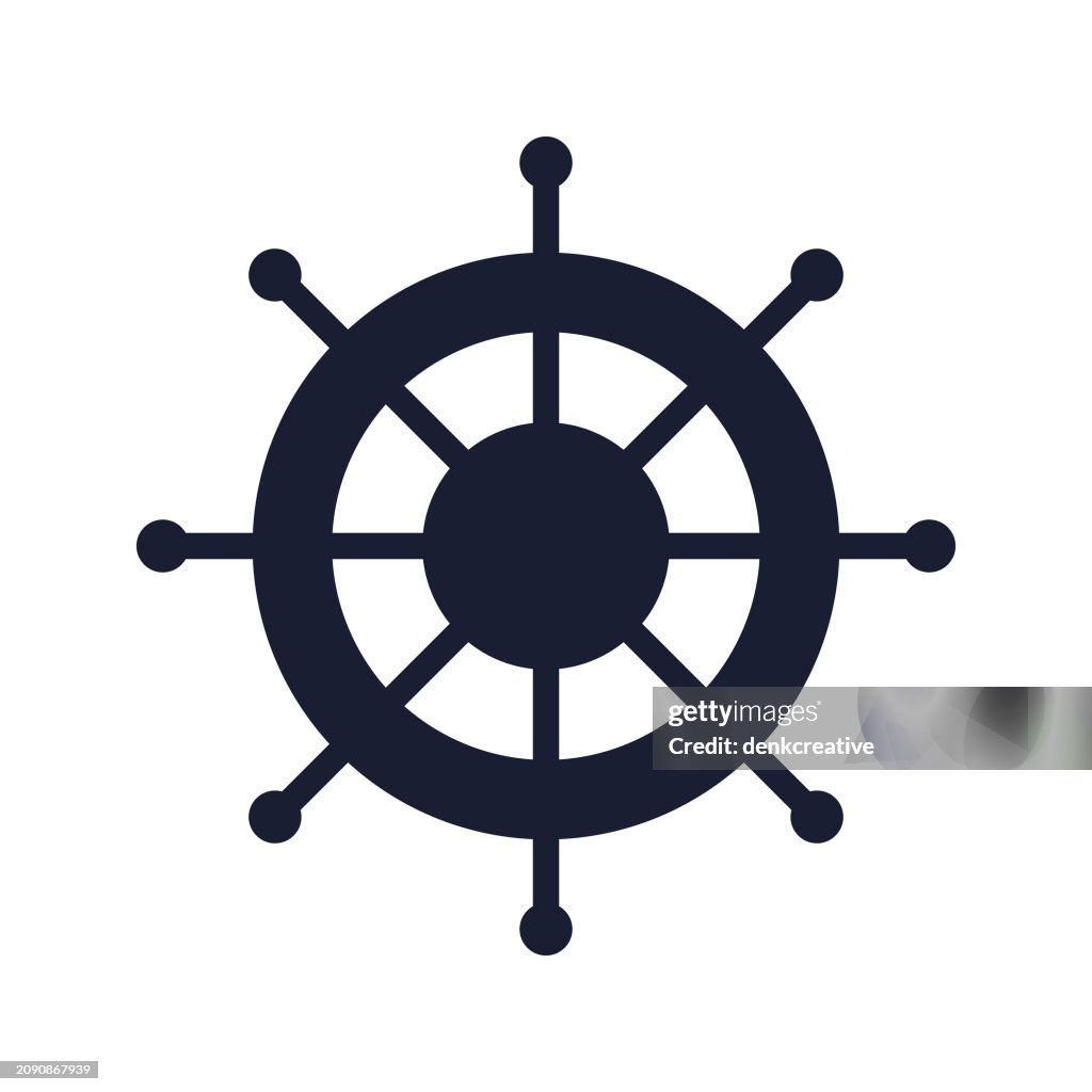 Solid Vector Icon for Sailing