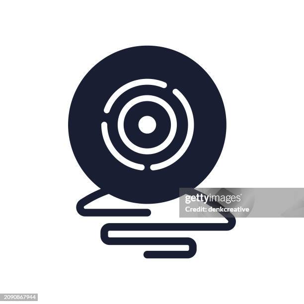 solid vector icon for web camera - phone camera focus stock illustrations