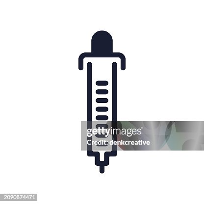 Solid Vector Icon for Dropper Solid Vector Icon for Dropper