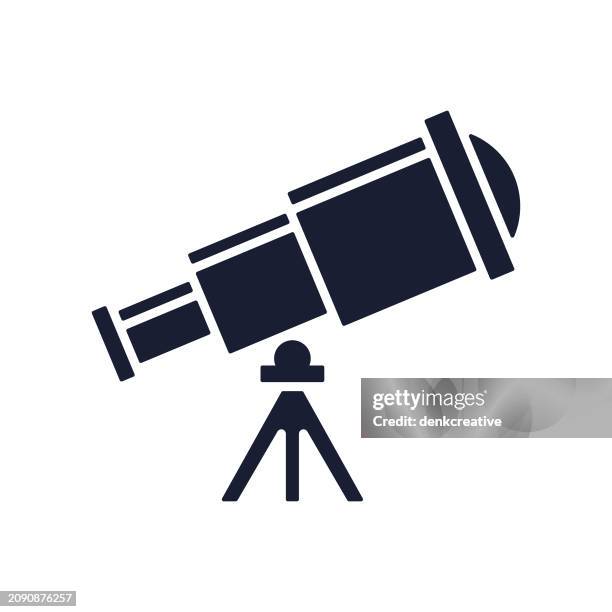 solid vector icon for astronomy - thinking hard stock illustrations