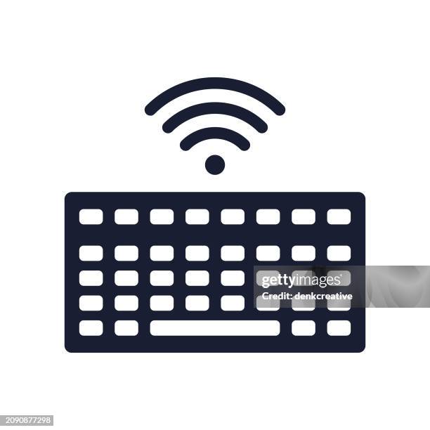 solid vector icon for wireless hardware - modem isolated stock illustrations