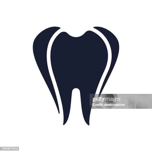 solid vector icon for teeth - toothpaste isolated stock illustrations