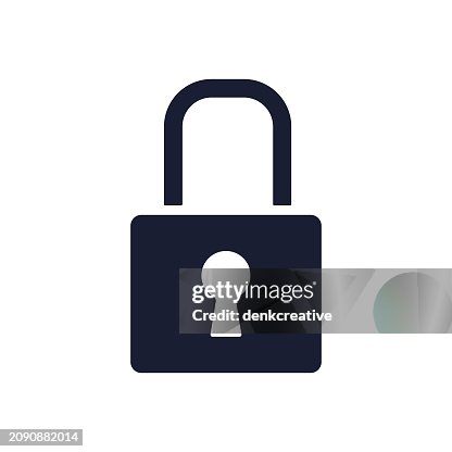 Solid Vector Icon for Lock Solid Vector Icon for Lock