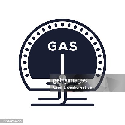 Solid Vector Icon for Natural Gas Solid Vector Icon for Natural Gas