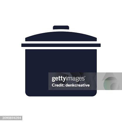 Solid Vector Icon for Cooking Pot Solid Vector Icon for Cooking Pot