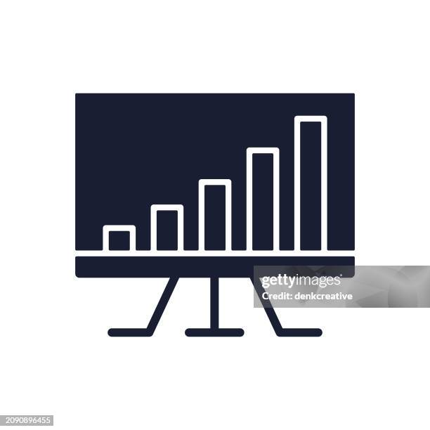 solid vector icon for presentation - logo presentation template stock illustrations