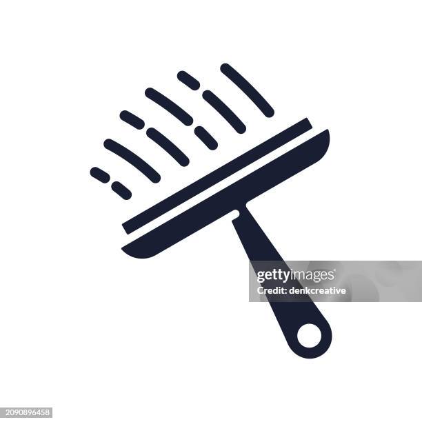 solid vector icon for car cleaning - windscreen stock illustrations
