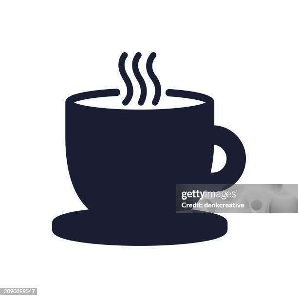 solid vector icon for coffee shop - making espresso stock illustrations