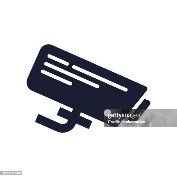 solid vector icon for cctv - optical equipment stock illustrations