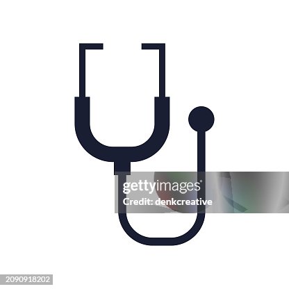 Solid Vector Icon for Stethoscope Solid Vector Icon for Stethoscope