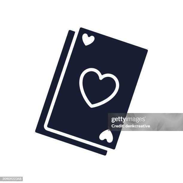 solid vector icon for cards game - joker stock illustrations