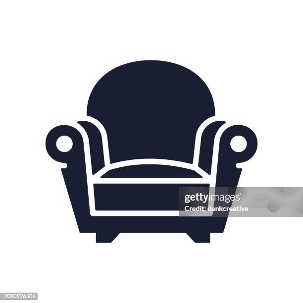 solid vector icon for sofa - sofa isolated stock illustrations