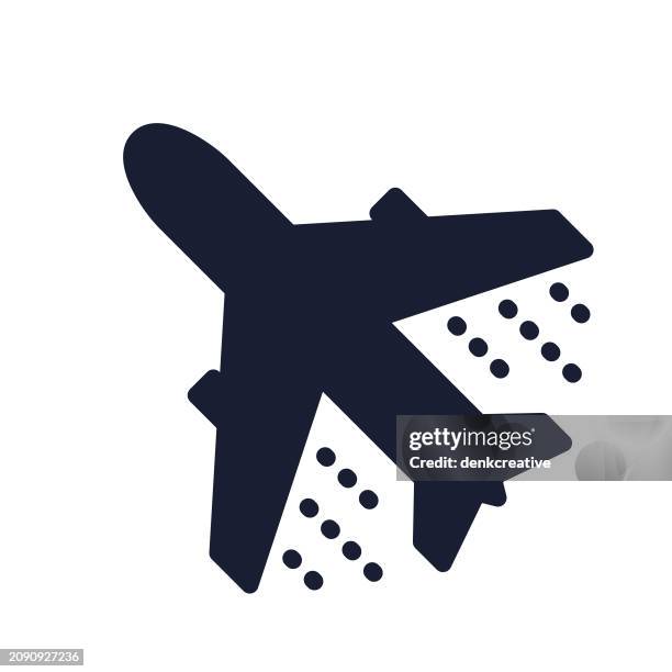 solid vector icon for airplane ticket - plane engine stock illustrations