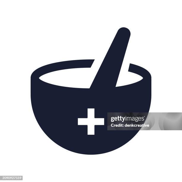 stockillustraties, clipart, cartoons en iconen met solid vector icon for alternative medicine - app store logo