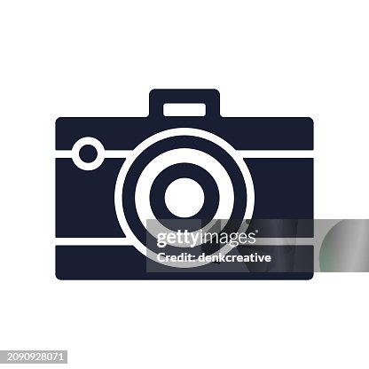 Solid Vector Icon for Digital Camera Solid Vector Icon for Digital Camera