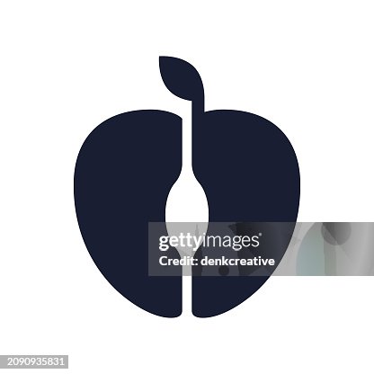 Solid Vector Icon for Apple Solid Vector Icon for Apple