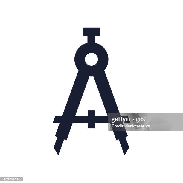 bildbanksillustrationer, clip art samt tecknat material och ikoner med solid vector icon for architectural design - linjal