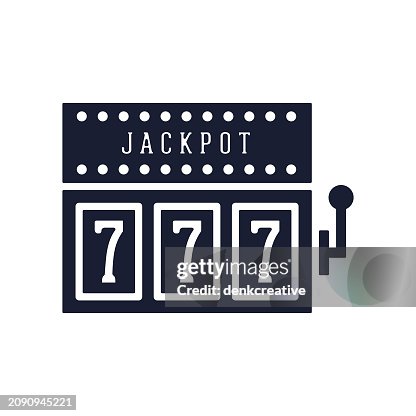 Solid Vector Icon for Jackpot Solid Vector Icon for Jackpot