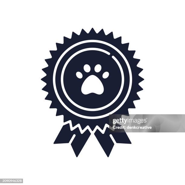 stockillustraties, clipart, cartoons en iconen met solid vector icon for veterinary medicine - app store logo