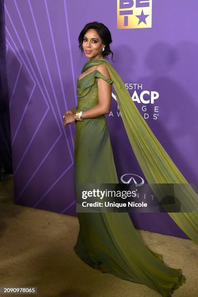 Kerry Washington attends the 55th Annual NAACP Awards at Shrine Auditorium and Expo Hall on March 16, 2024 in Los Angeles, California.