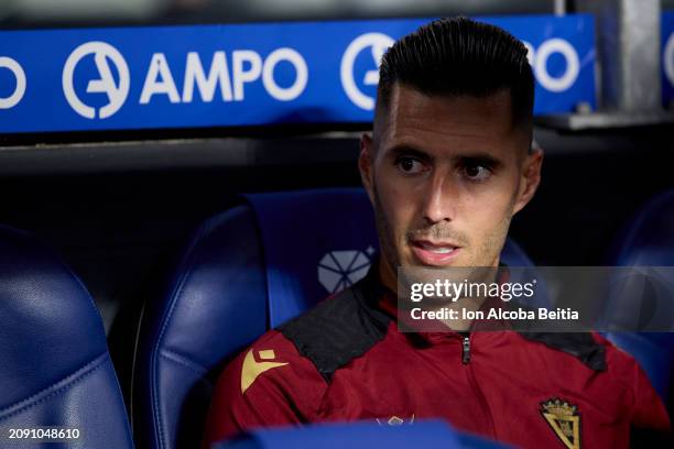 Sergi Guardiola of Cadiz CF looks on before the LaLiga EA Sports match between Real Sociedad and Cadiz CF at Reale Arena on March 15, 2024 in San...