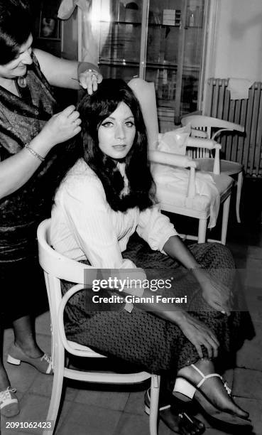 Italian actress Maria Grazia Buccella, Madrid, Spain, 1967.