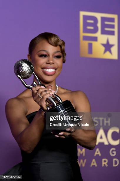 Gail Bean, winner of the Outstanding Supporting Actress in a Drama Series award for "Snowfall," poses in the press room during the 55th Annual NAACP...