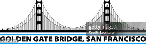 golden gate bridge, san francisco - san fransisco bridge vector点のイラスト素材／クリップアート素材／マンガ素材／アイコン素材