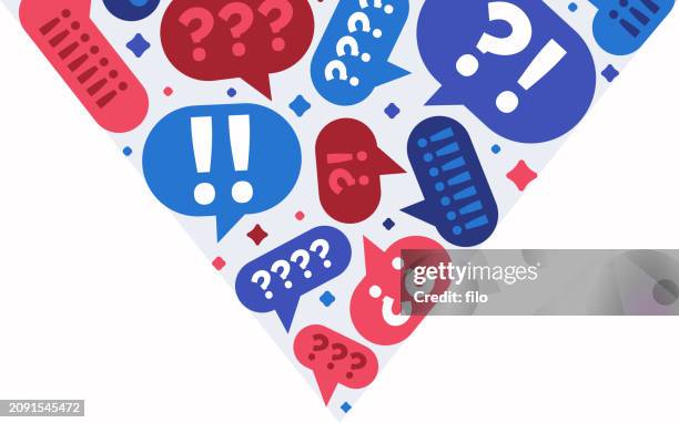 speech bubble debate talking conversation argument politics chatting teamwork background - trash talk stock illustrations