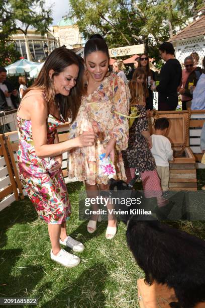 Brooke Burke and Vanessa Hudgens celebrate Caliwater Kids Launch at The Grove on March 16, 2024 in Los Angeles, California.