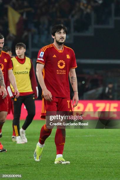 Roma player Sardar Azmoun after the Serie A TIM match between AS Roma and US Sassuolo at Stadio Olimpico on March 17, 2024 in Rome, Italy.