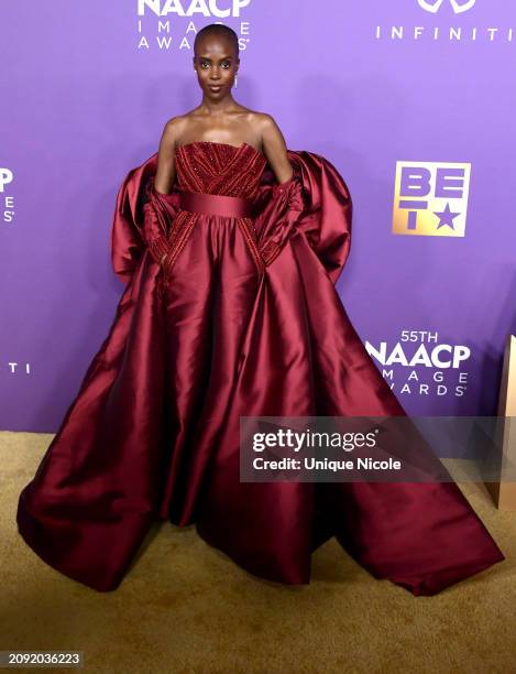 Madisin Rian attends the 55th Annual NAACP Awards at Shrine Auditorium and Expo Hall on March 16, 2024 in Los Angeles, California.